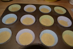 Muffins 3/4 full