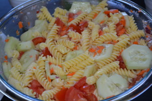 Gluten free pasta salad courtesy of my sister-in-law.