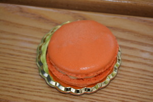 Macaron a la Fleur d' Oranger, Orange Blossom Macaron with White Chocolate Ganache