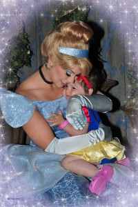 A Cinderella snuggle made her dinner!