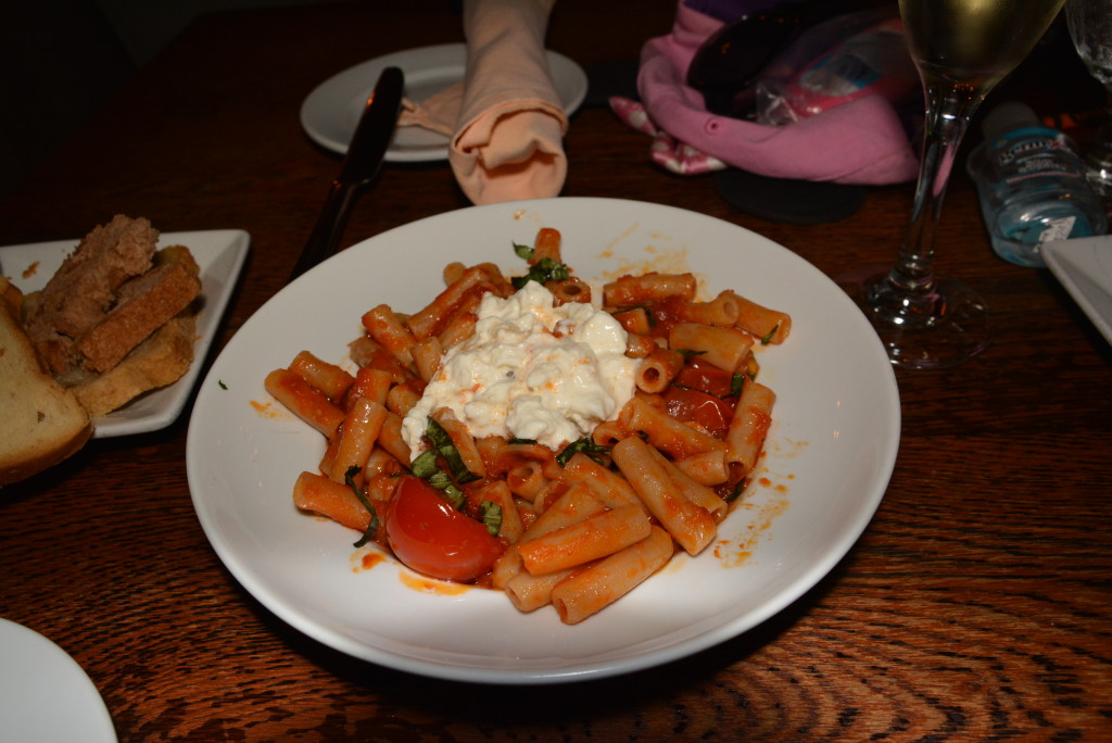 Gluten Free Pasta Pomodoro at Epcot's Tutto Gusto