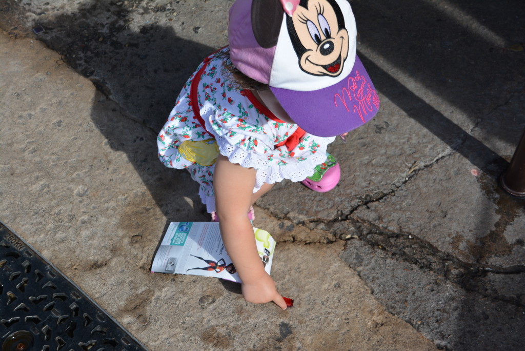 She wanted those gemstones stuck in the ground so badly.