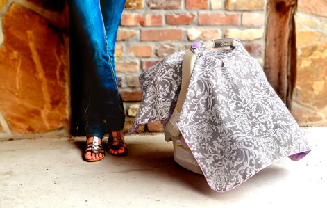 Carseat Canopy perfect for keeping the cold and sun off your little one!