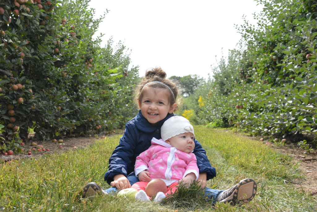 My sweet girls, one potty trained, one not so much.