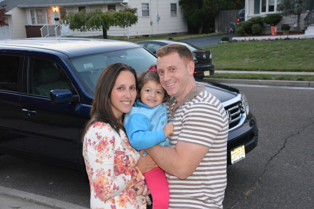 A pre-date night cuddle with Mommy and Daddy!